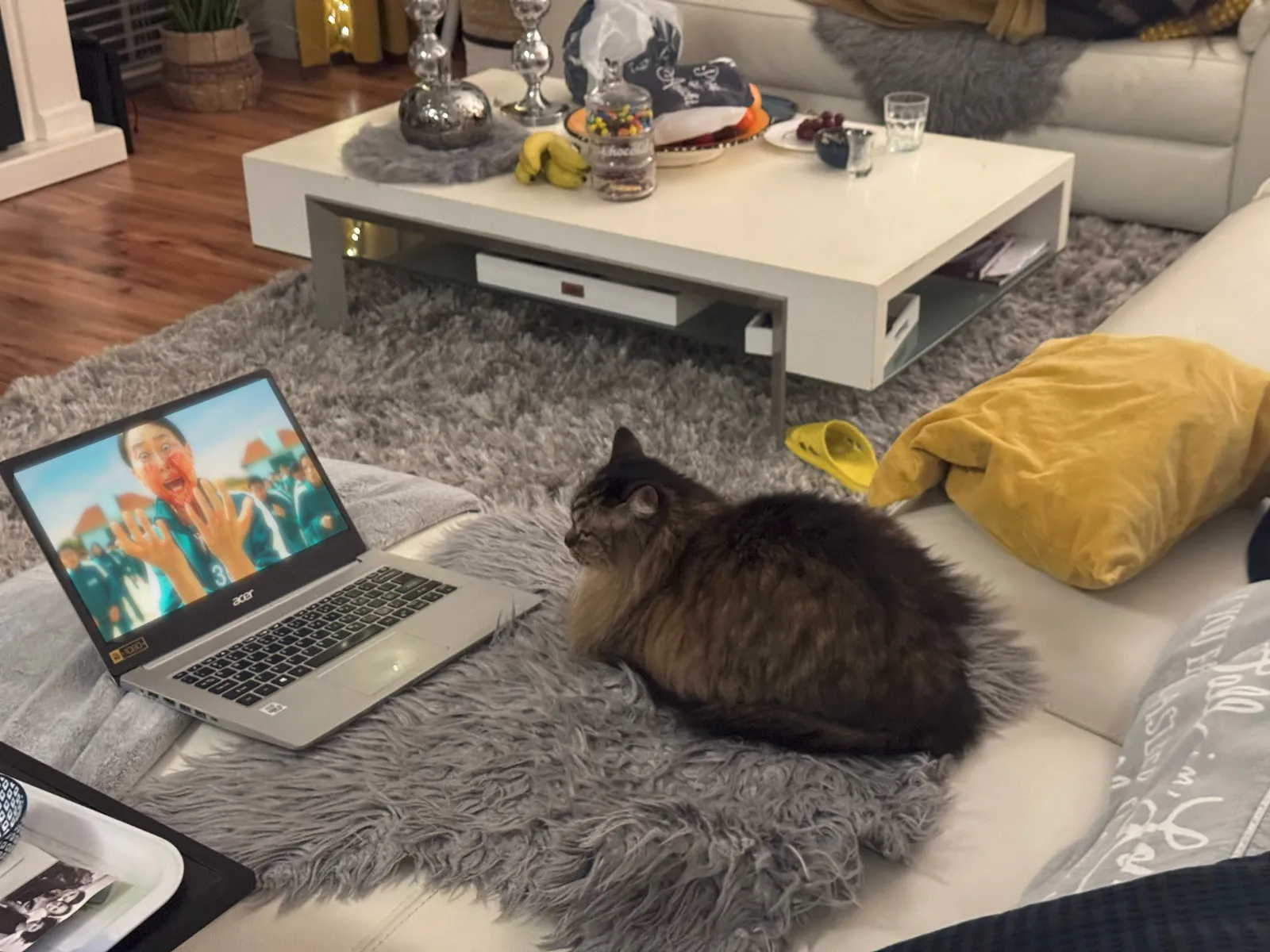 Sisi watching Squid Game